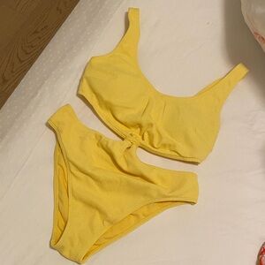 Abercrombie & Fitch Yellow One Piece